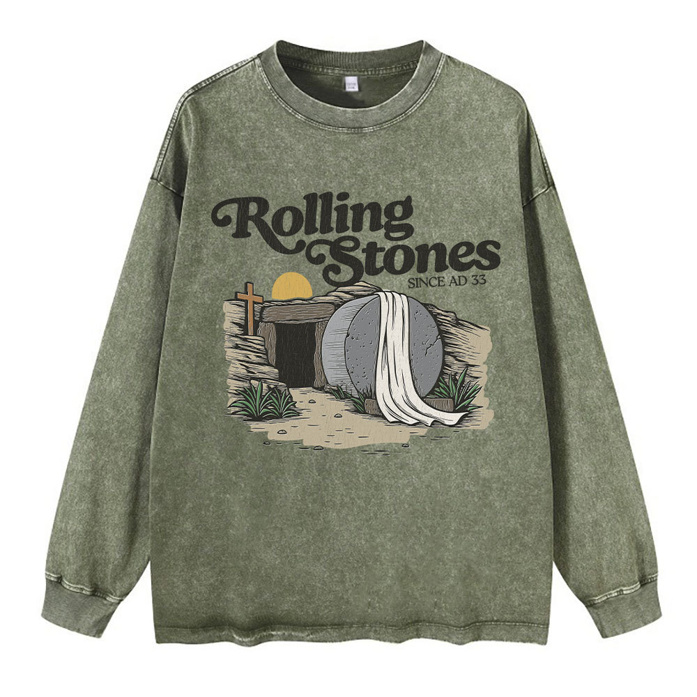 Rolling Stone Christian Washed Long Sleeve T-Shirt