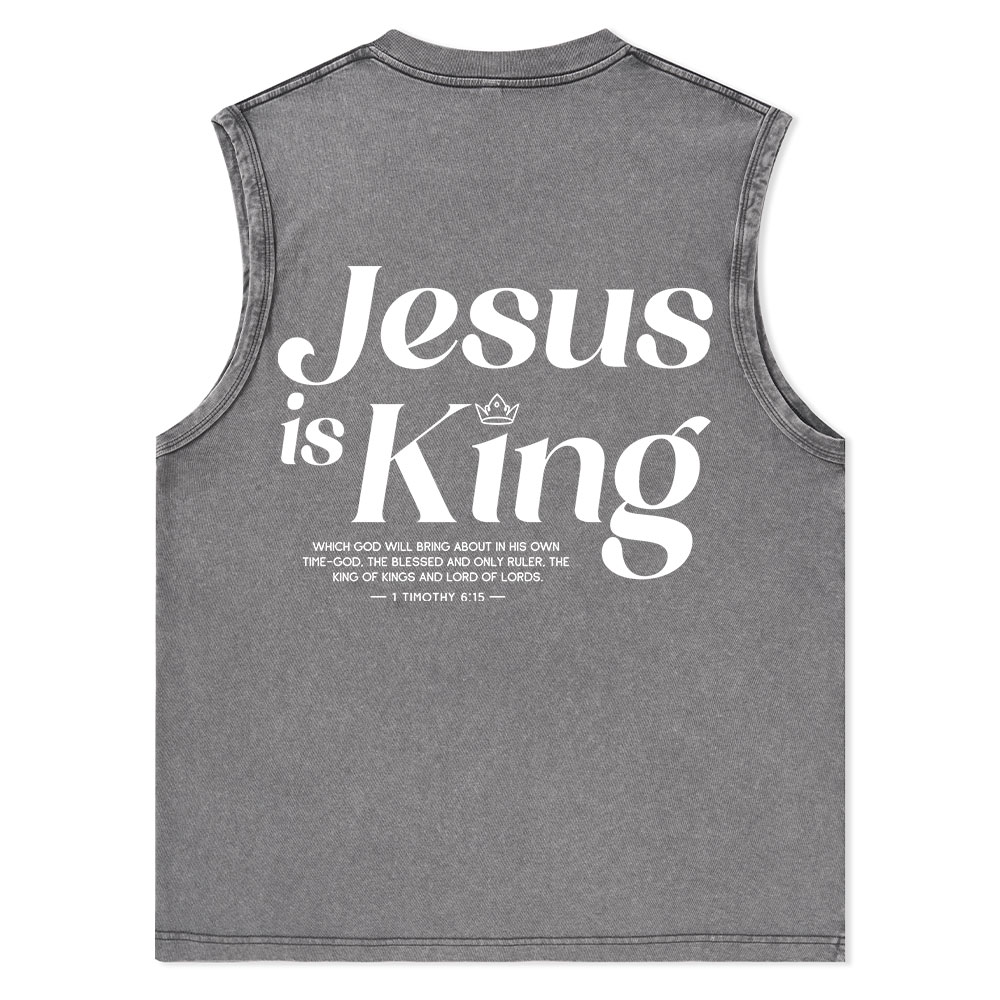 I Am His Christian Washed sleeveless Tee Sale - GuidingCross