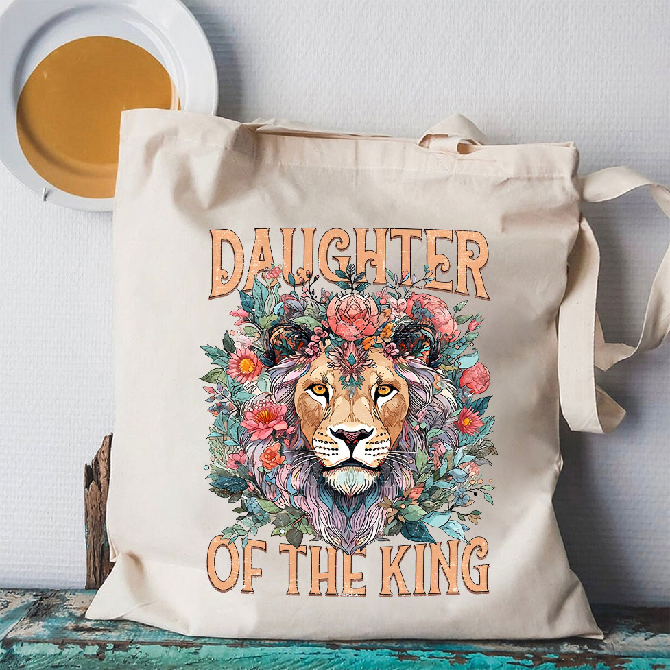 Daughter Of The King Christian Canvas Tote Bag