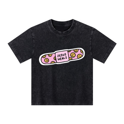 Jesus Heals Kid Washed T-Shirt