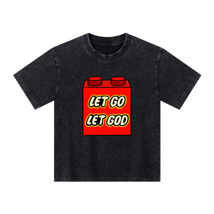 Let Go Let God Kid Washed T-Shirt