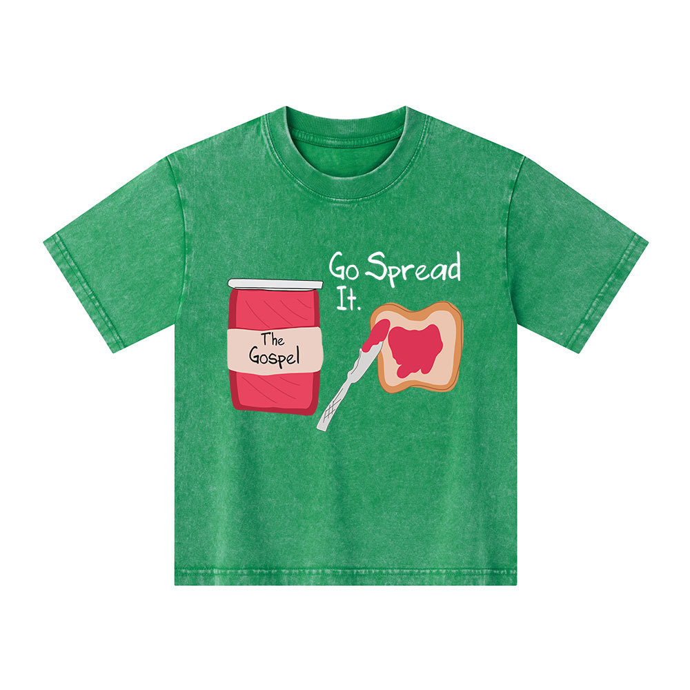 The Gospel Go Spread It Kid Washed T-Shirt