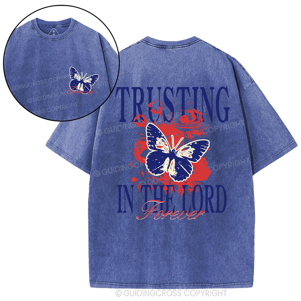 Trusting In The Lord Christian Washed T-Shirt