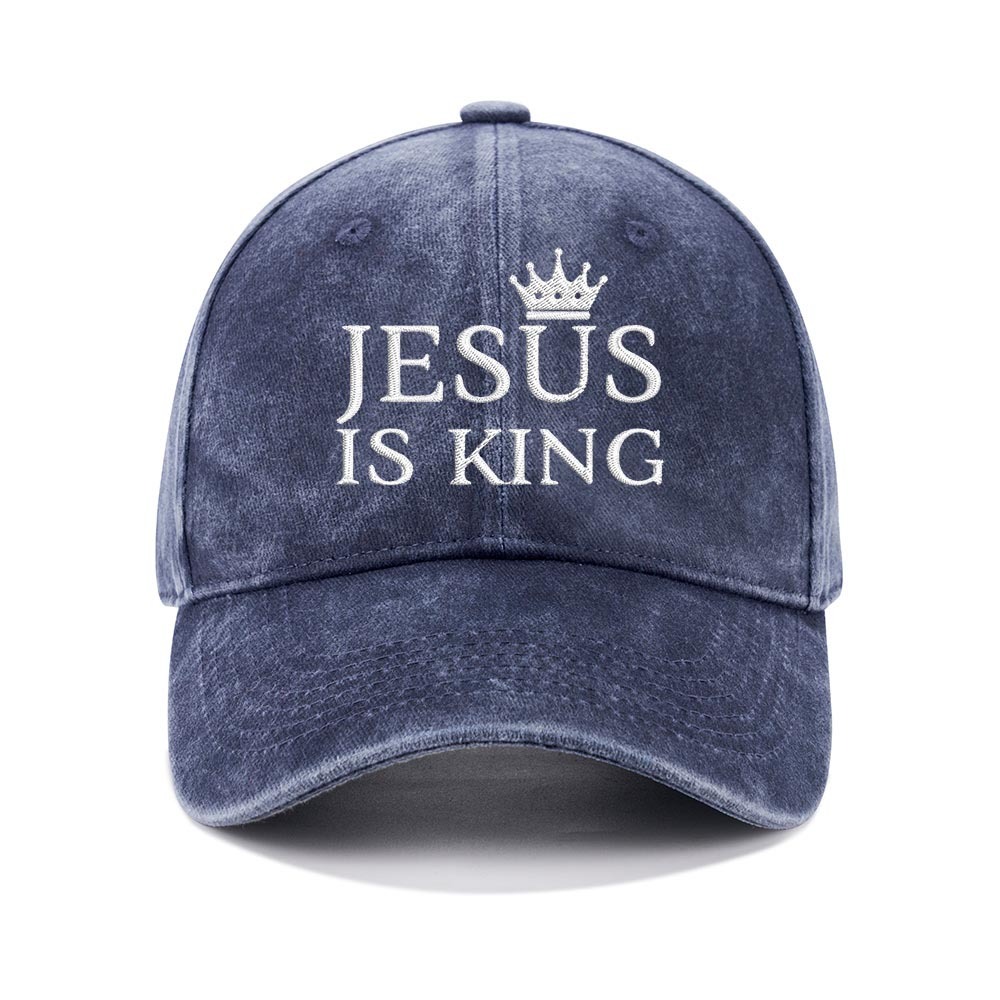 God Is Greater Christian Washed Hat