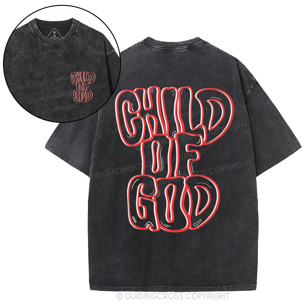 Child Of God Christian Washed T-Shirt