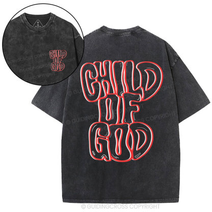 Child Of God Christian Washed T-Shirt