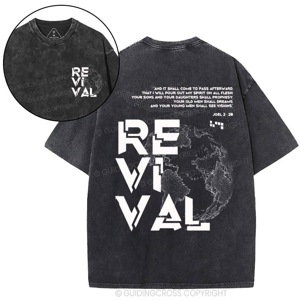 And It Shall Come To Pass Afterward Christian Washed T-Shirt