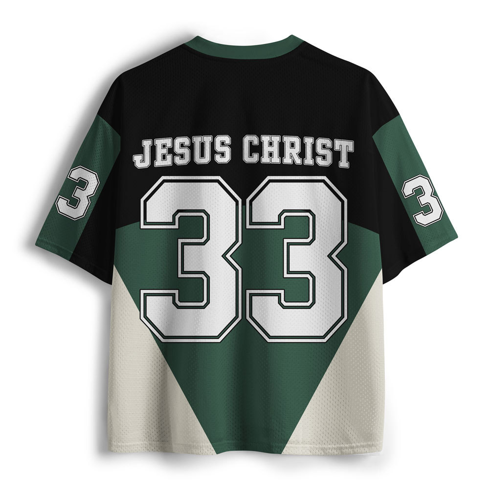 Jesus 33 Christian Mesh Jersey Sale - GuidingCross