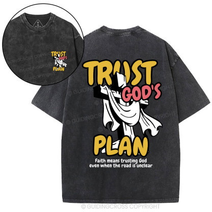 Trust God's Plan Christian Washed T-Shirt