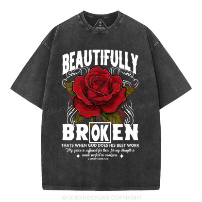 Beautifully Broken Christian Washed T-Shirt