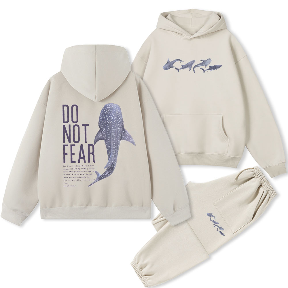 Do Not Fear Christian Fleece Hoodie Set