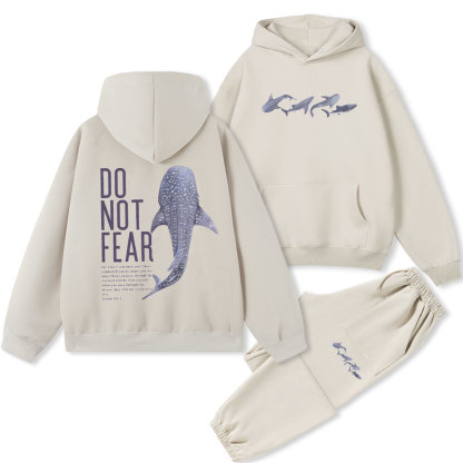 Do Not Fear Christian Fleece Hoodie Set