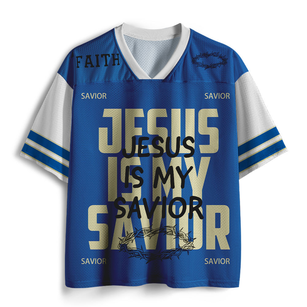 Jesus Is My Savior Christian Mesh Jersey