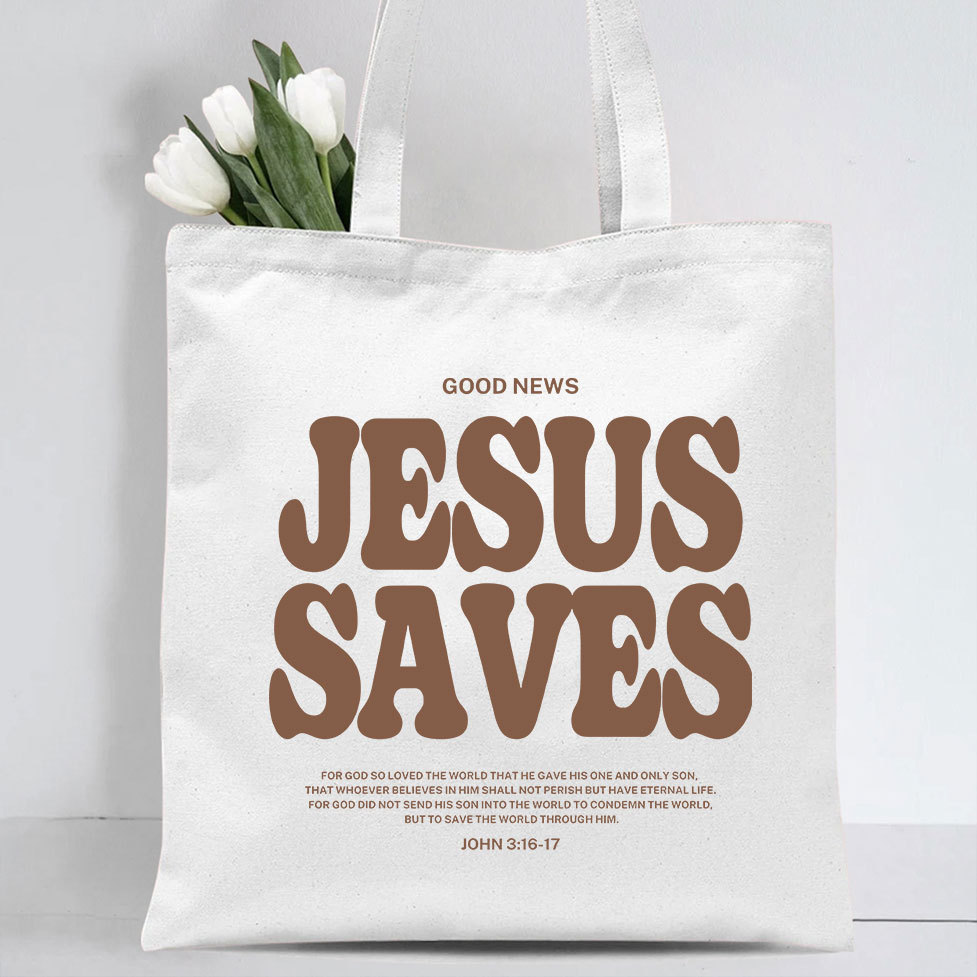 YESHUA Christian Canvas Tote Bag Sale-GuidingCross