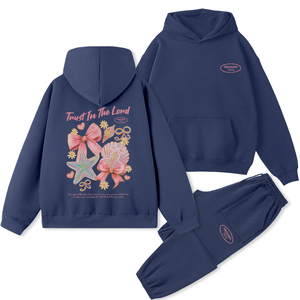 Trust In The Lord Christian Premium Fleece Hoodie Set