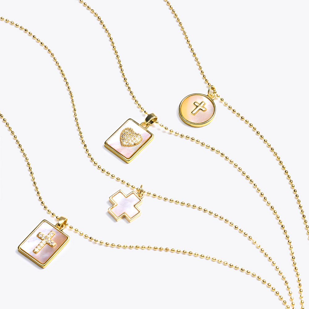 Jesus Loves You Cross Collar Necklace