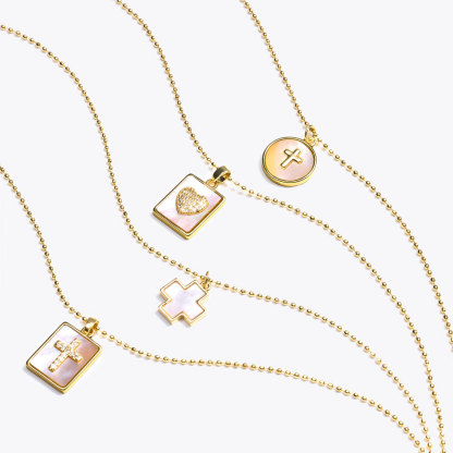 Jesus Loves You Cross Collar Necklace