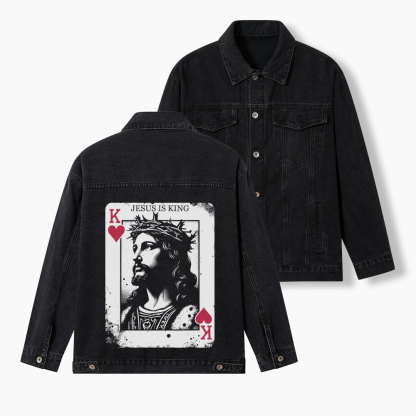 Jesus Is King Christian Denim Jacket