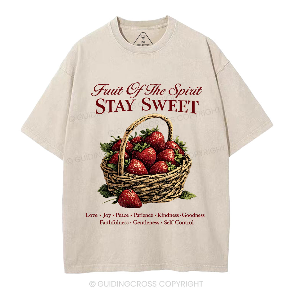 Stay Sweet Christian Washed T-Shirt
