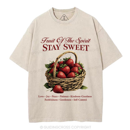 Stay Sweet Christian Washed T-Shirt