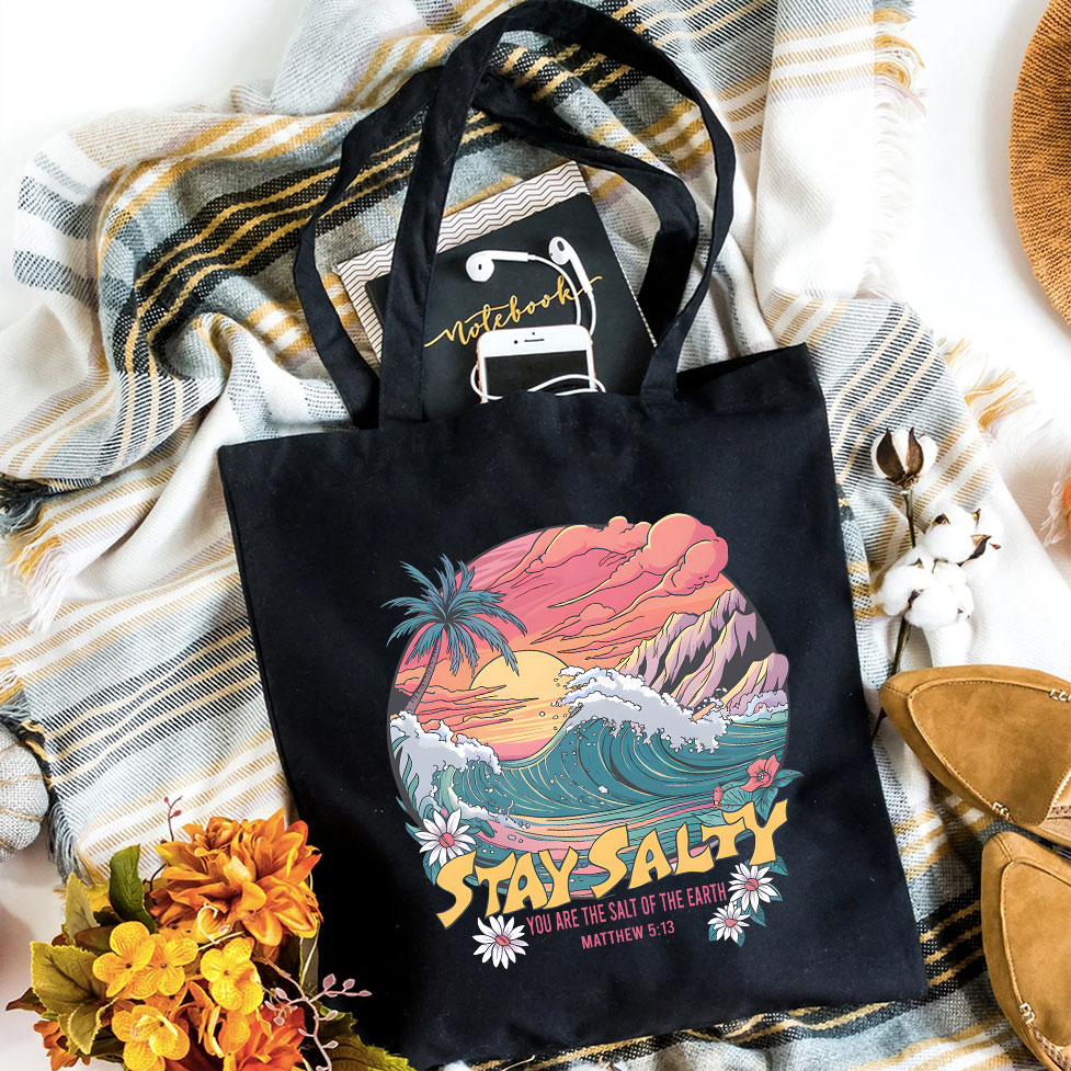 Stay Salty Canvas Tote Bag
