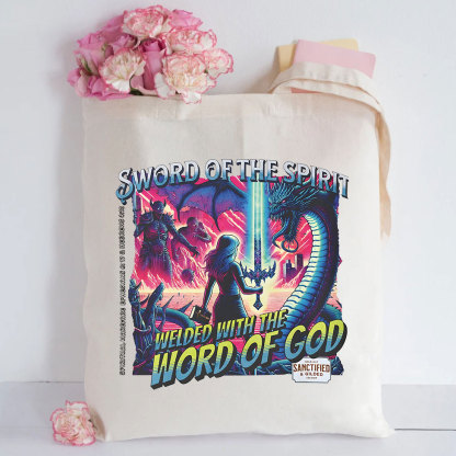 Sword Of The Spirit Christian Canvas Tote Bag