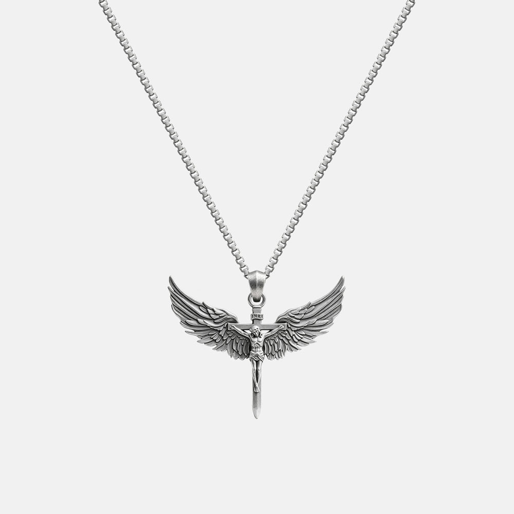 Under His Wings Christian 925 Sterling Silver Necklace