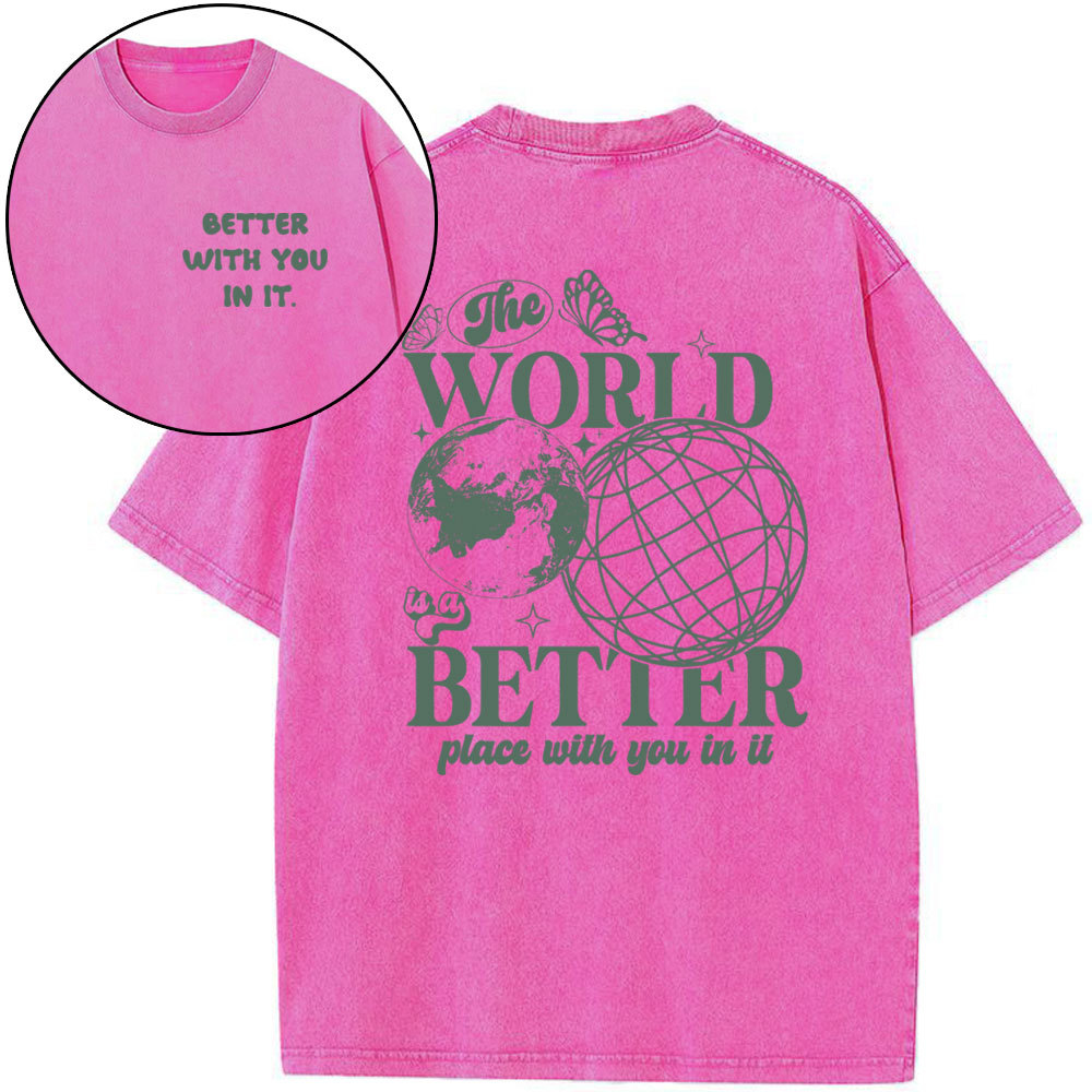 Better With You In It Christian Washed T-Shirt