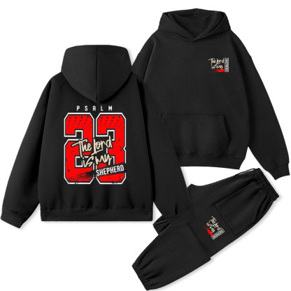 The Lord Is My Shepherd Christian Fleece Hoodie Set