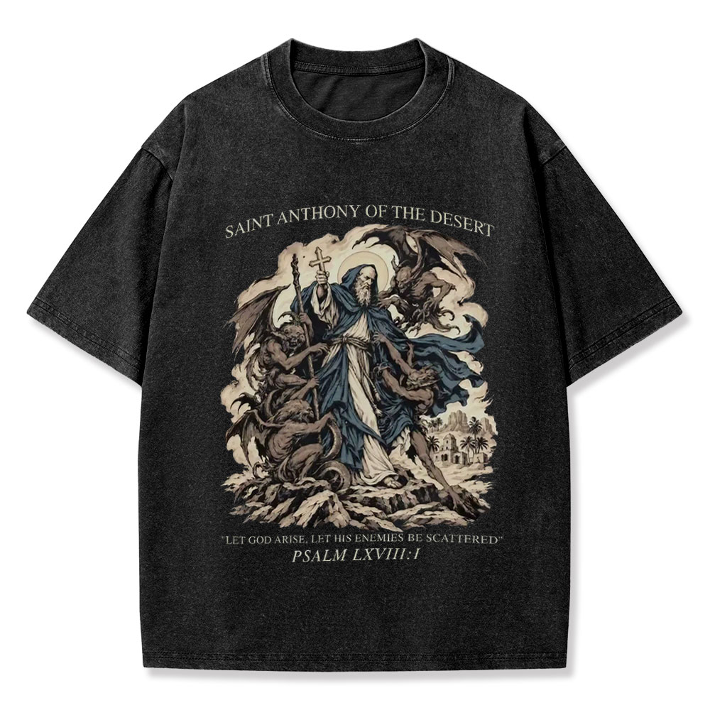 Saint Anthony Of The Desert  Washed T-Shirt