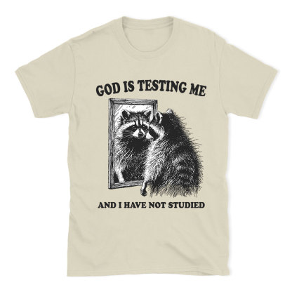 God Is Testing Me And I Have Not Studied Christian T-Shirt
