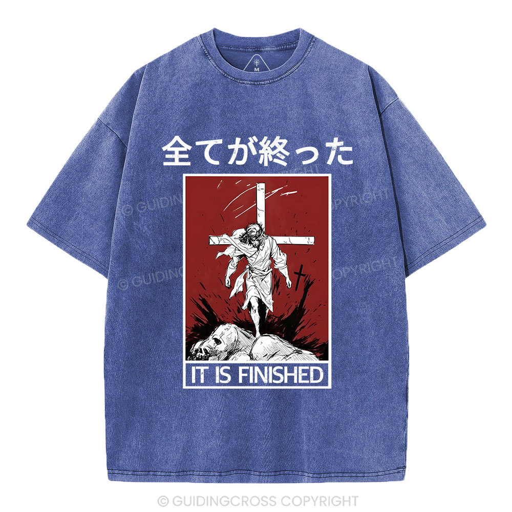 It Is Finished Christian Washed T-Shirt