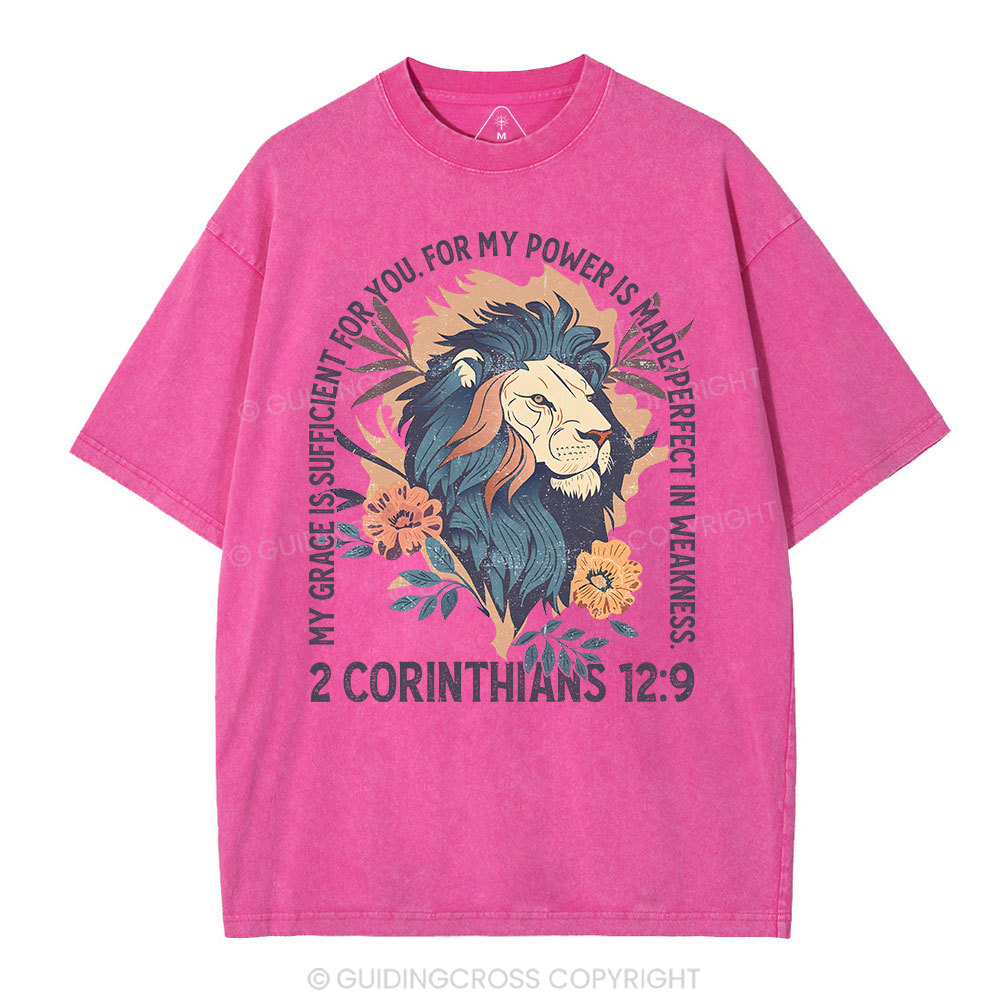 My Grace Is Sufficient For You Christian Washed T-Shirt