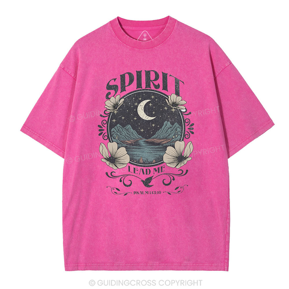 Spirit Lead Me Christian Washed T-Shirt