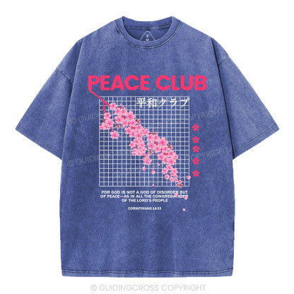 Peace Club Christian Washed T-Shirt