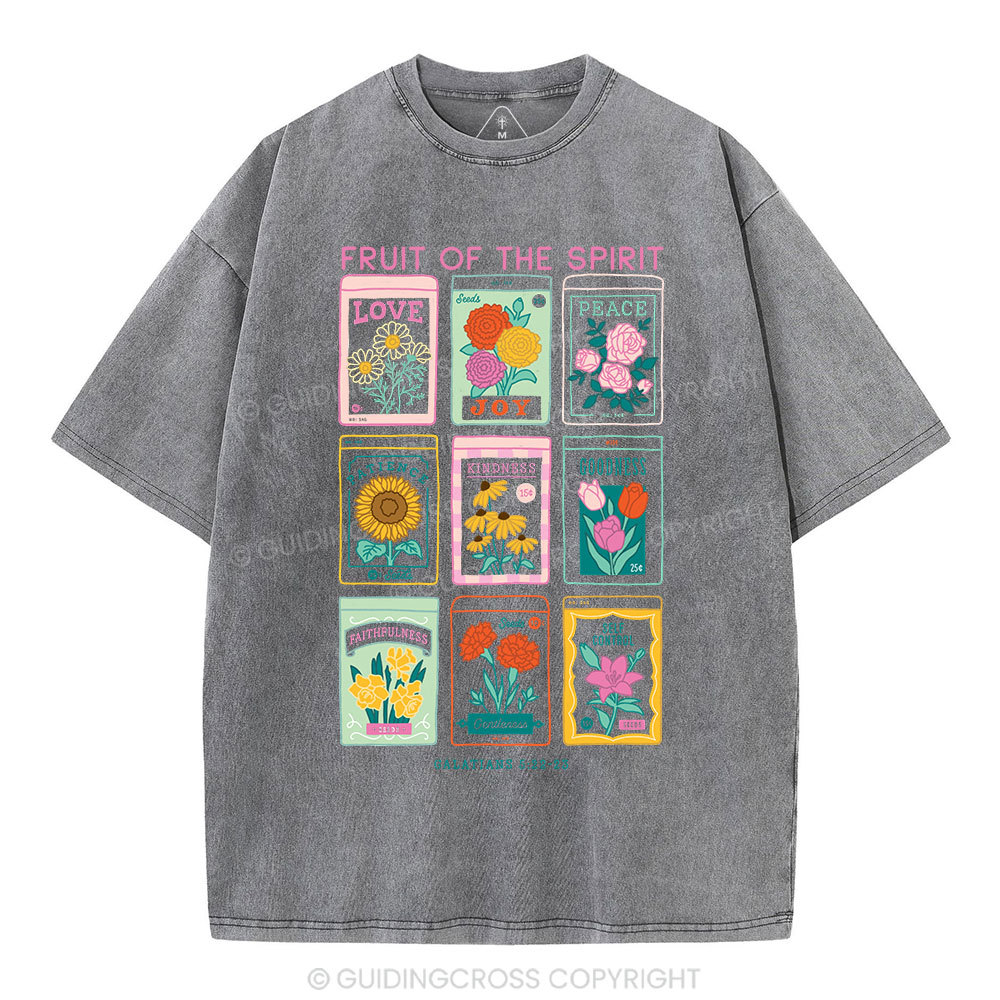 Fruit Of The Spirit Christian Washed T-Shirt
