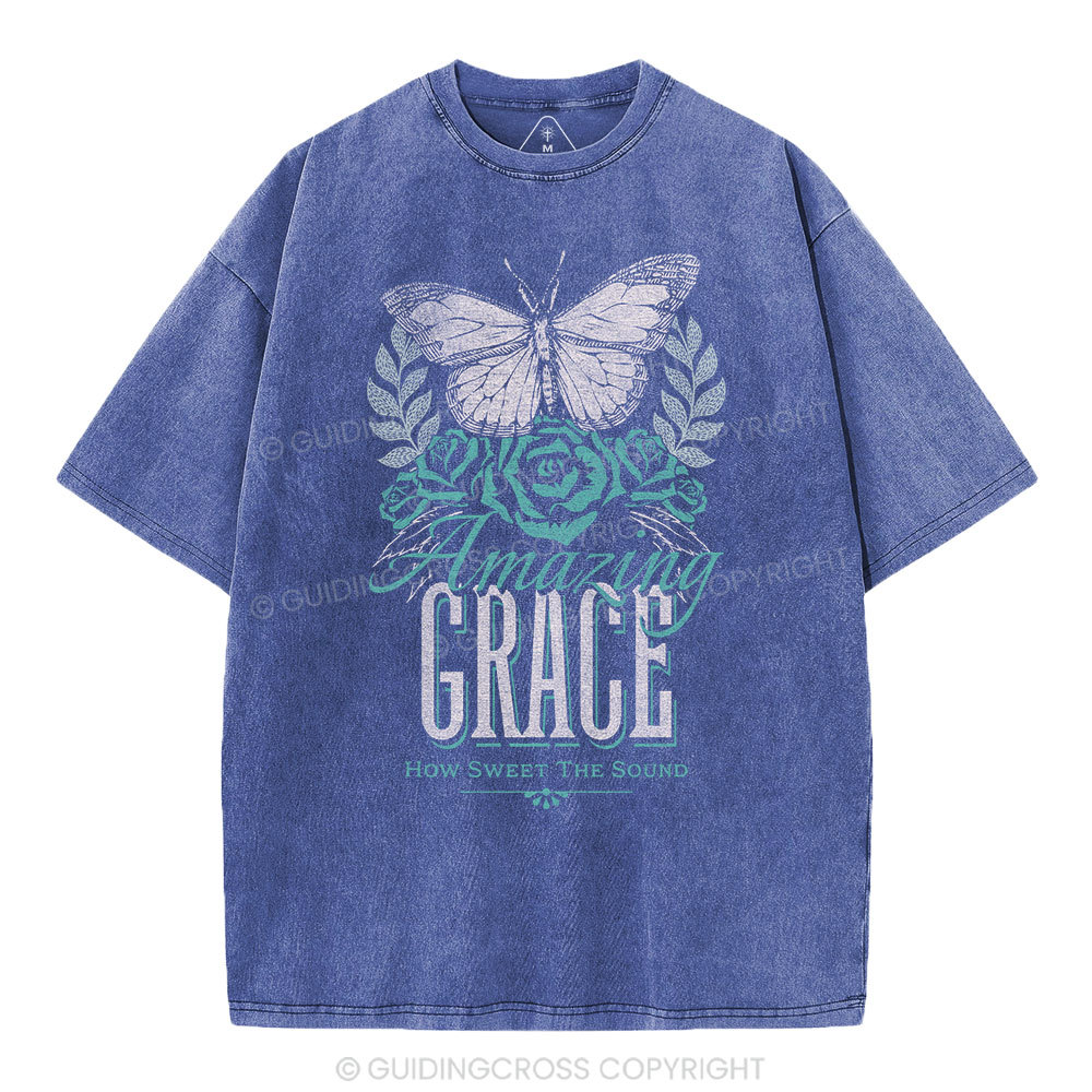 Amazing Grace Christian Washed T-Shirt