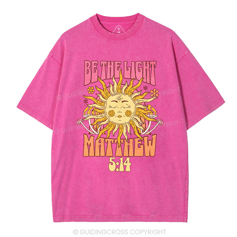 Be The Light Christian Washed T-Shirt