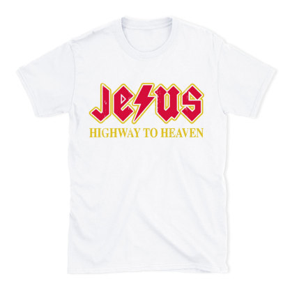 Jesus Highway To Heaven Christian T-Shirt