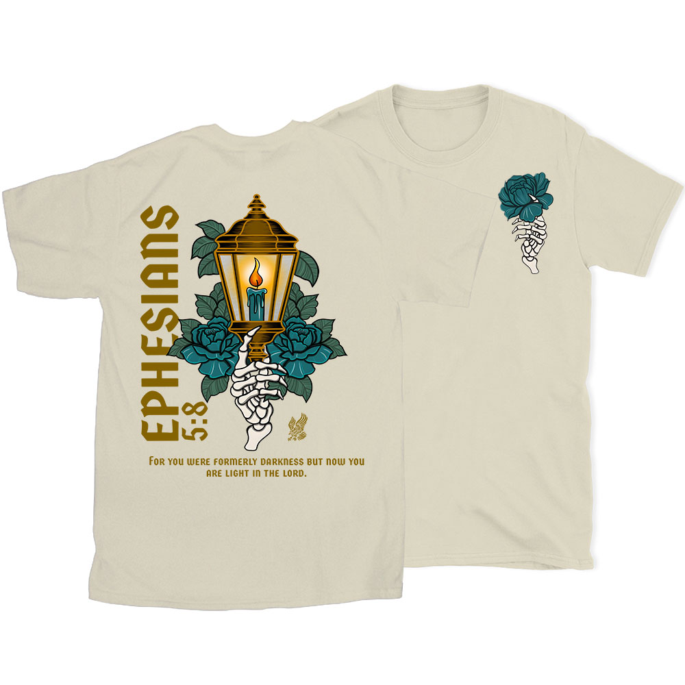 For You Were Formerly Darkness Christian T-Shirt