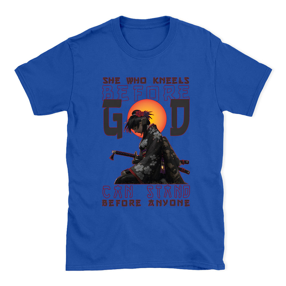 She Who Kneels Before God Christian T-Shirt