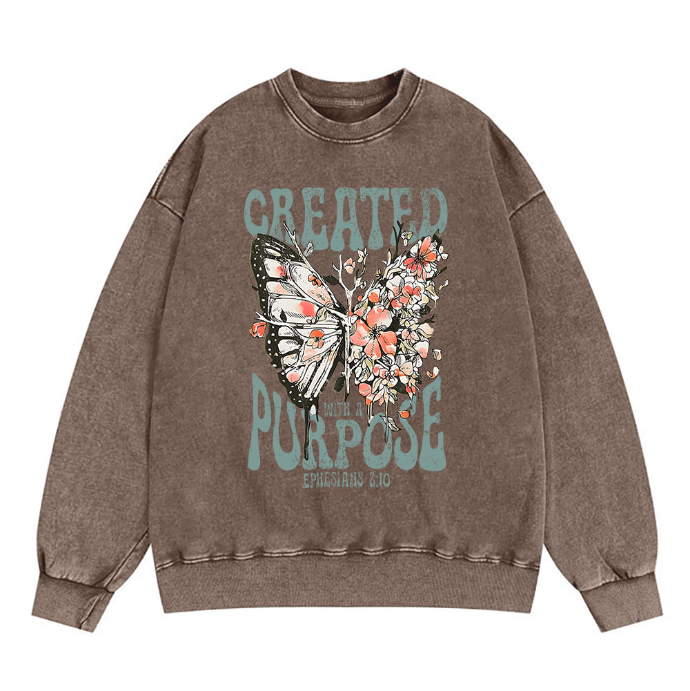 Created With A Purpose Christian Sweatshirt