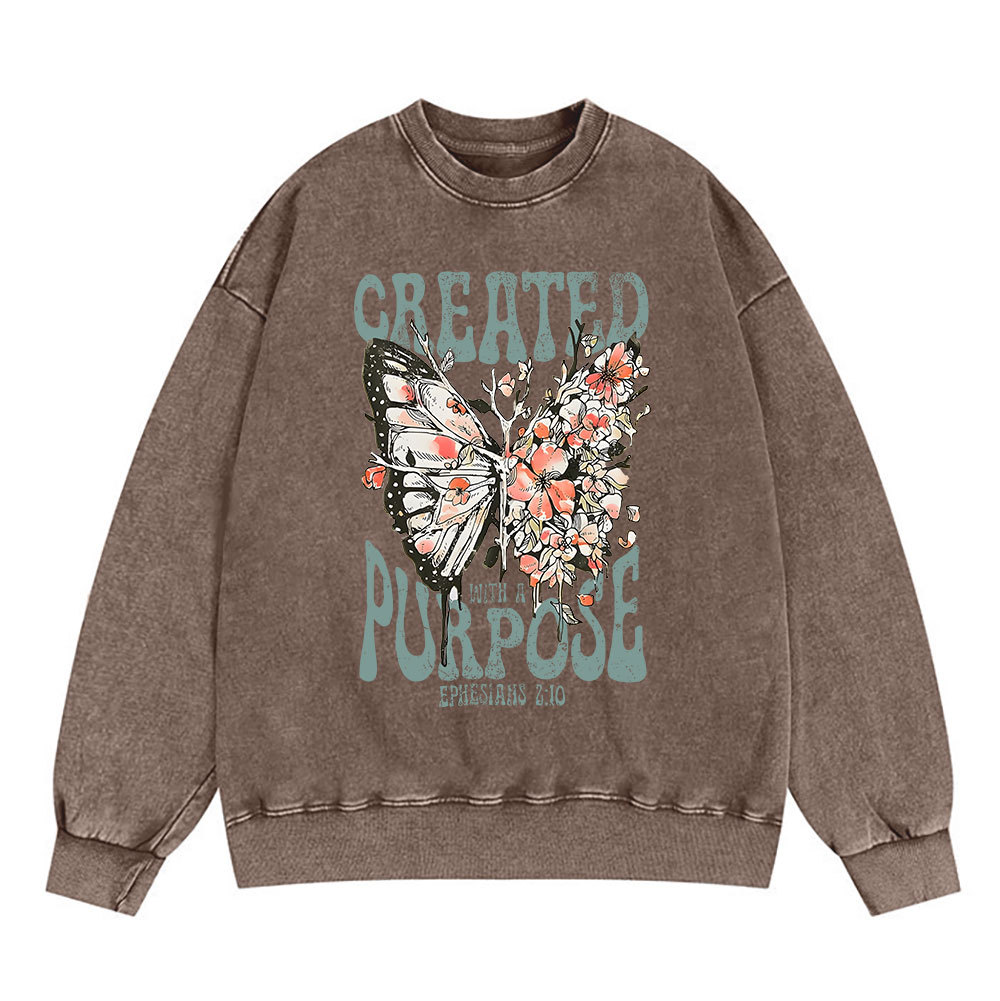 Created With A Purpose Christian Sweatshirt