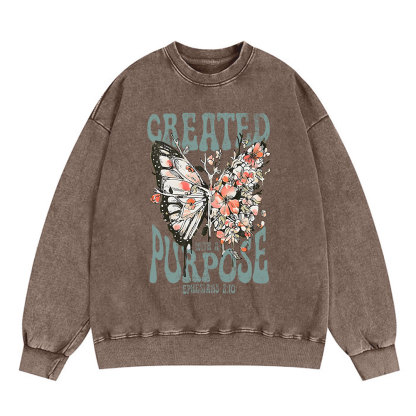 Created With A Purpose Christian Sweatshirt