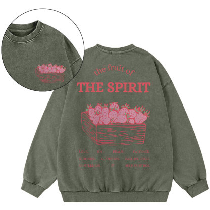 The Fruit Of The Spirit Christian Washed Sweatshirt