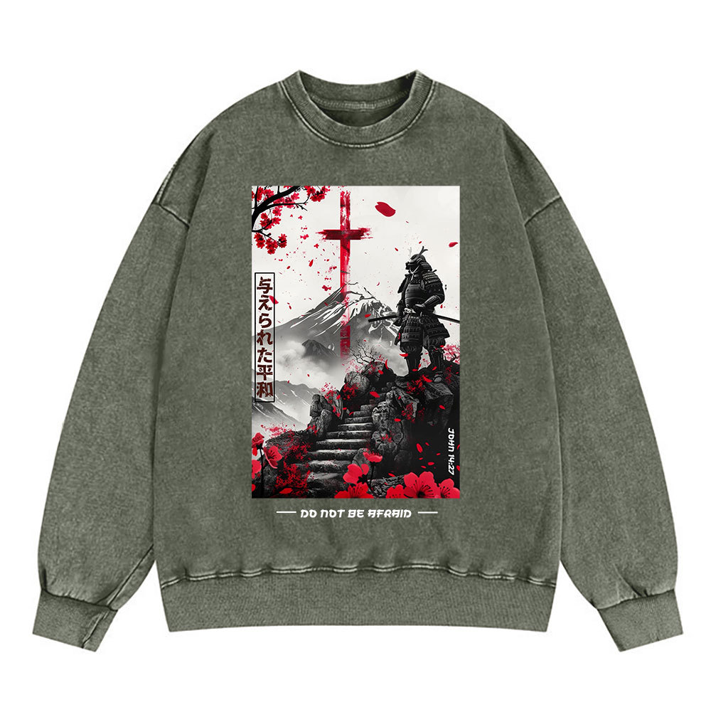 Peace Christian Washed Sweatshirt