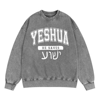Yeshua Christian Washed Sweatshirt