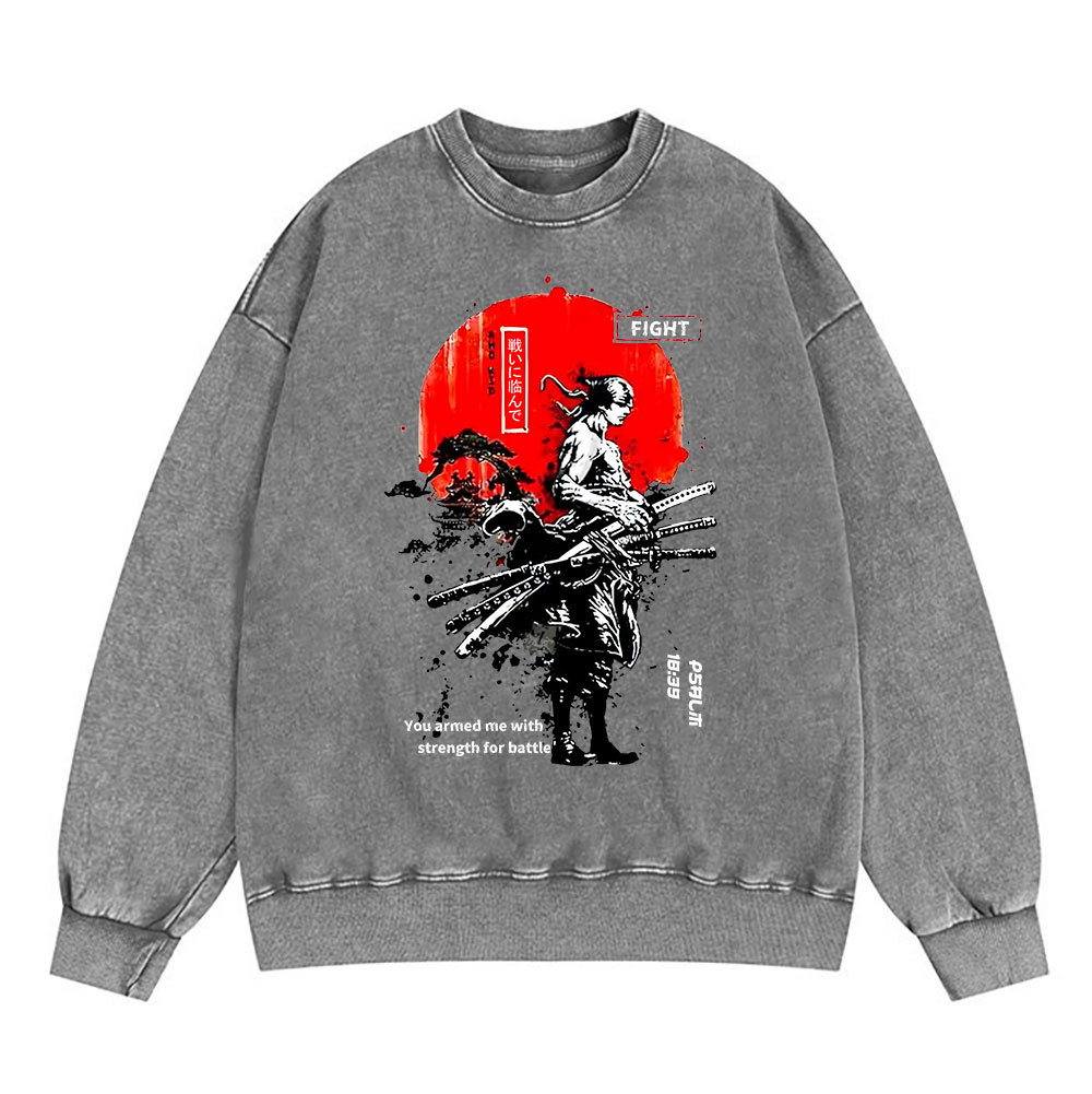 You Gave Me Strength Christian Washed Sweatshirt