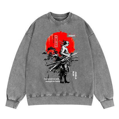 You Gave Me Strength Christian Washed Sweatshirt