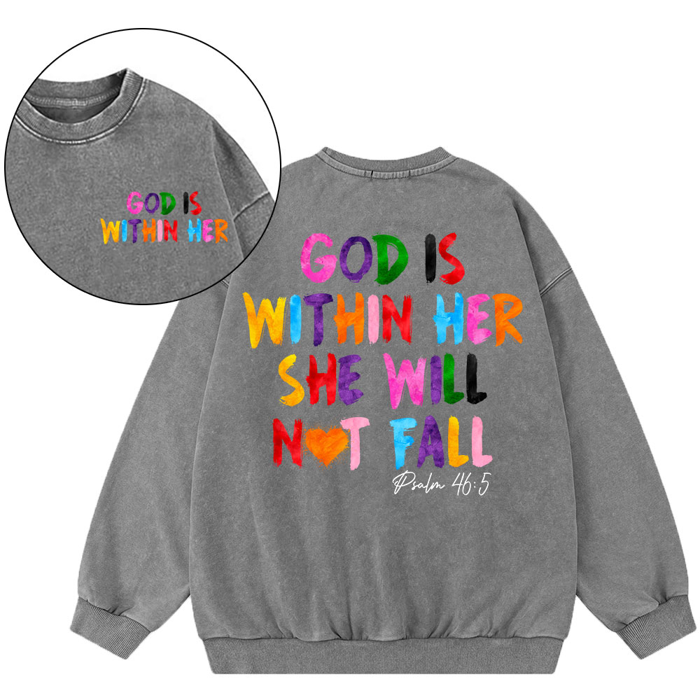 Seek Frist The Kingdom Of God Christian Washed Sweatshirt Sale - GuidingCross